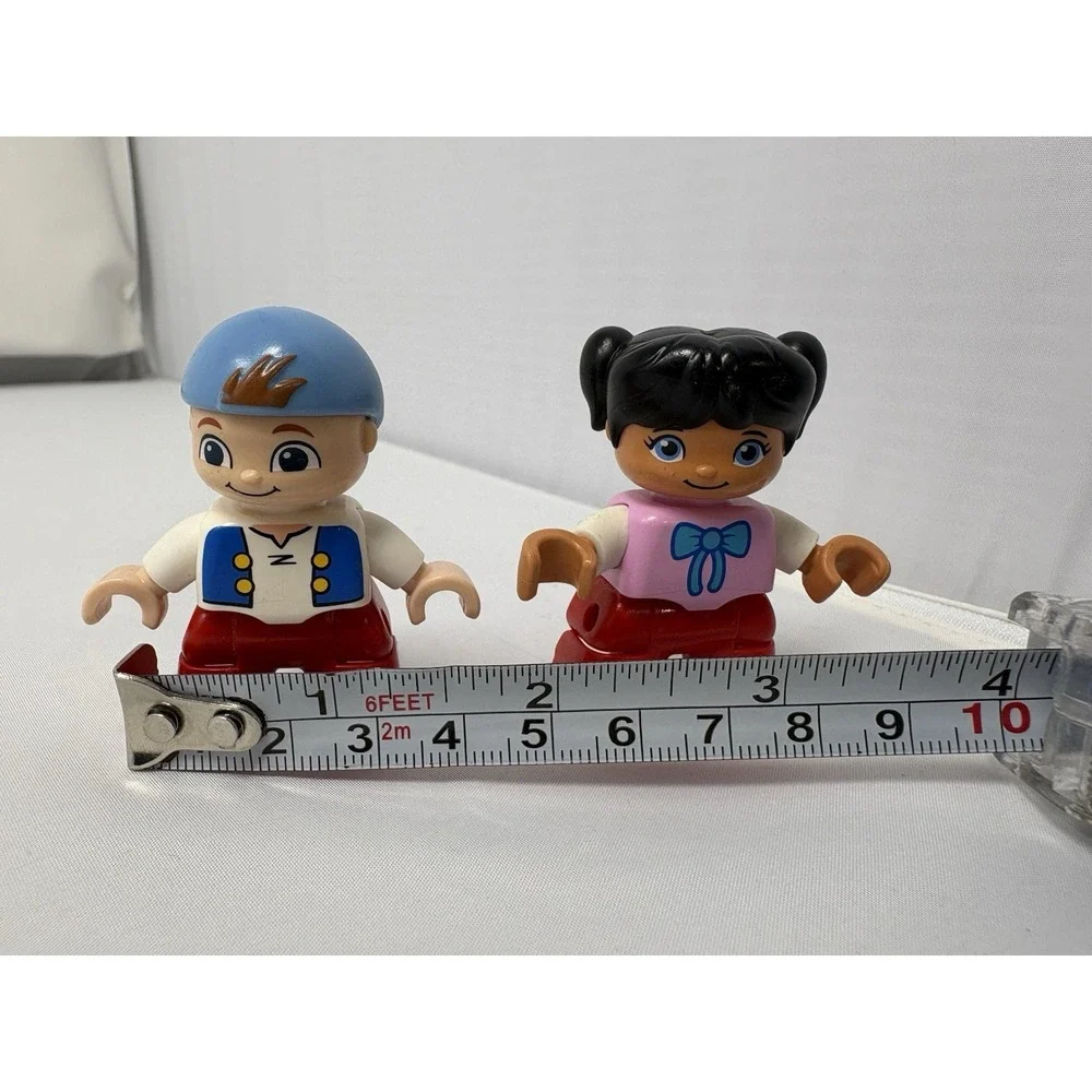 2 LEGO Duplo Creative Building Basket  Minifig 2" Girl Bow Cubby Jake & Pirates - Picture 9 of 9